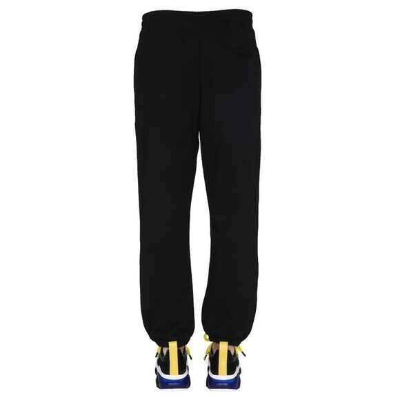 MOSCHINO COUTURE Logo Print Jogger Pants Men BLACK